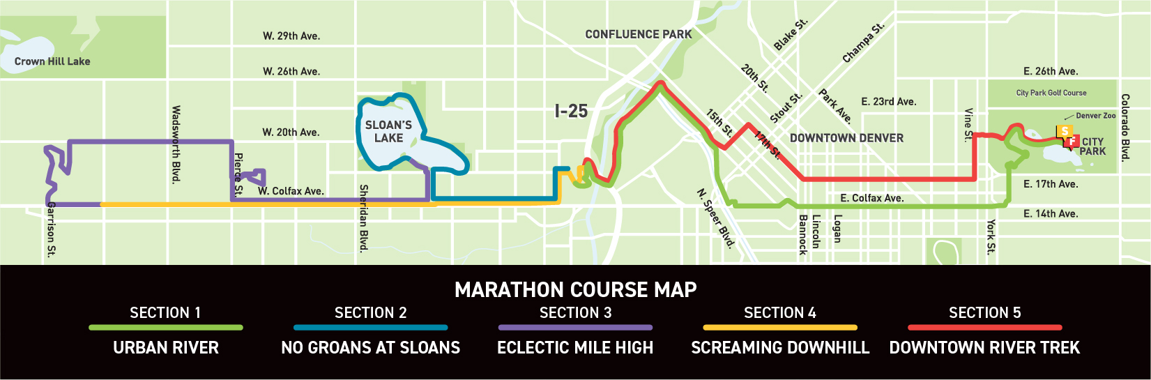 2026 Colfax Marathon route map