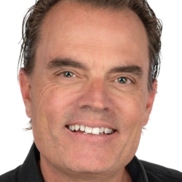 A headshot of a man
