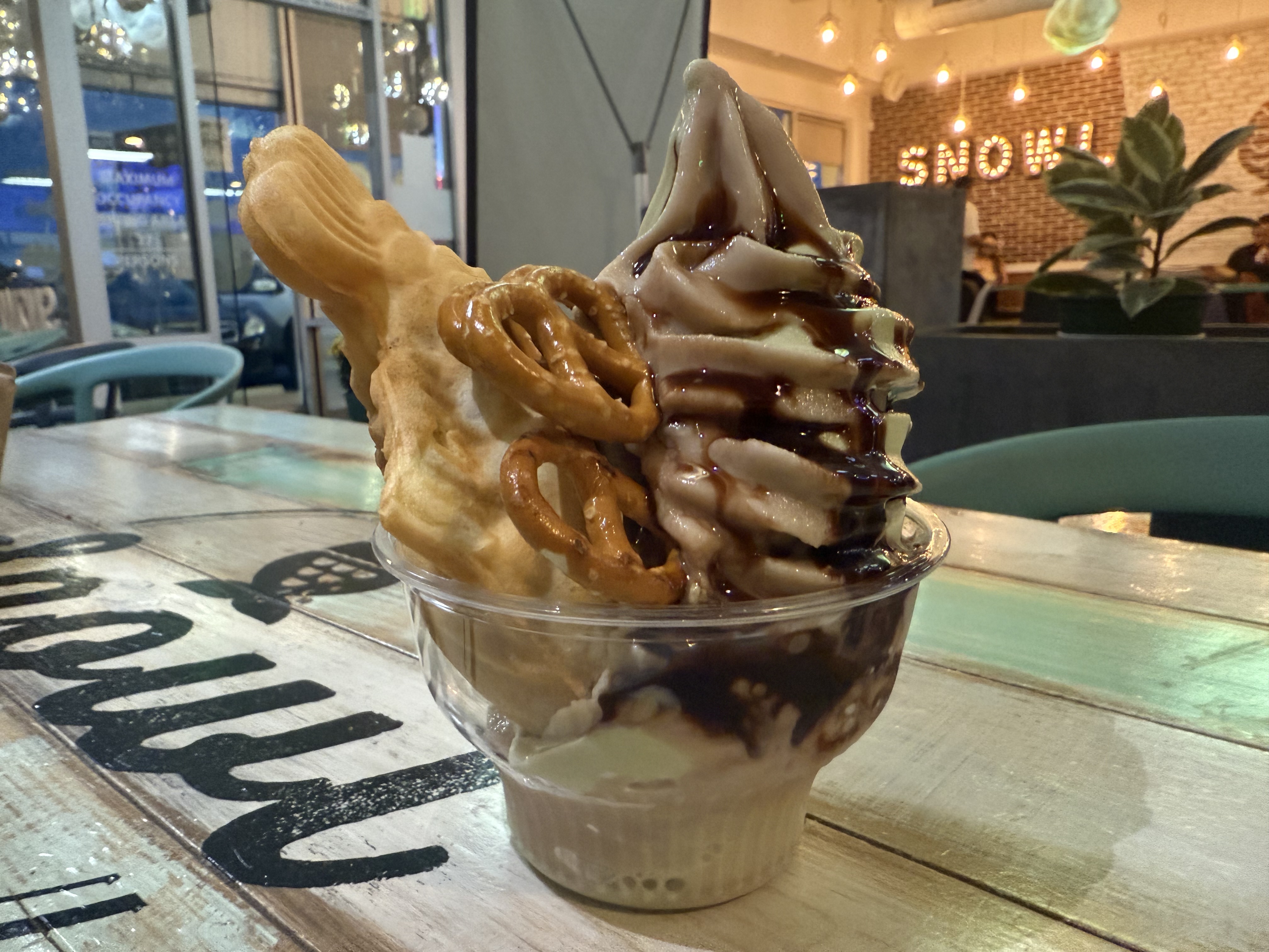 a bowl of ice cream