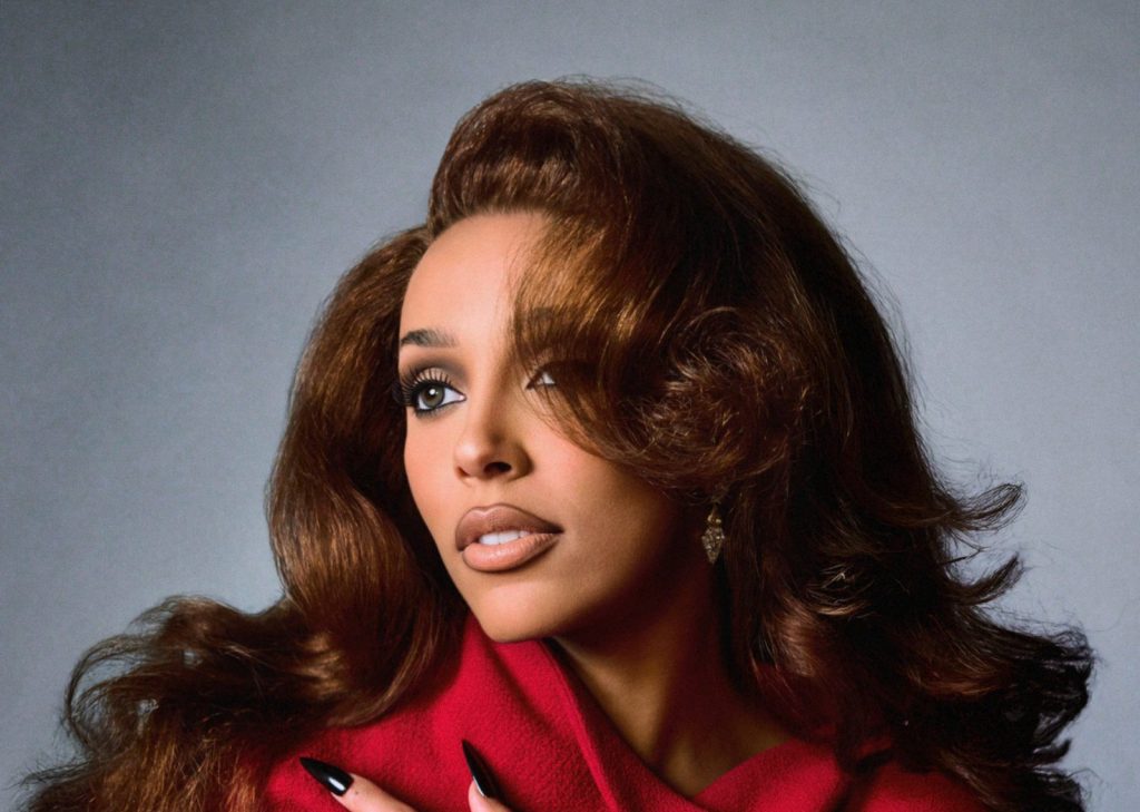 Doja Cat in a red jacket