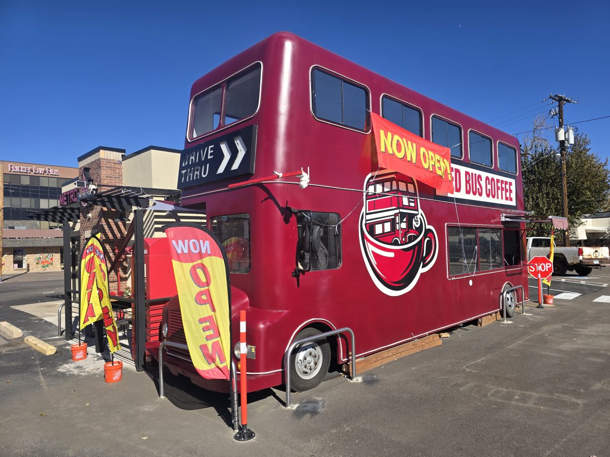 red double decker bus