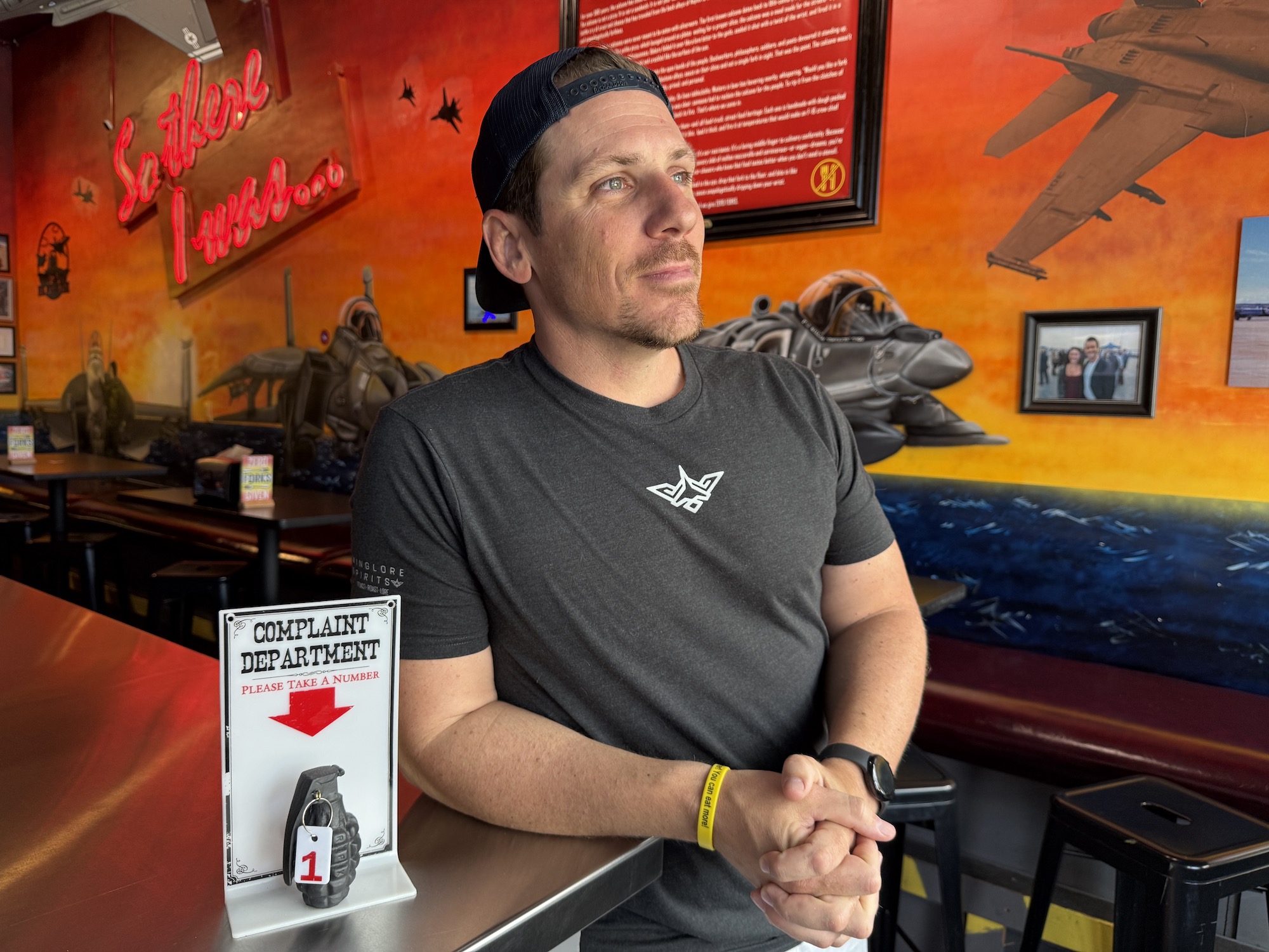Man standing at counter