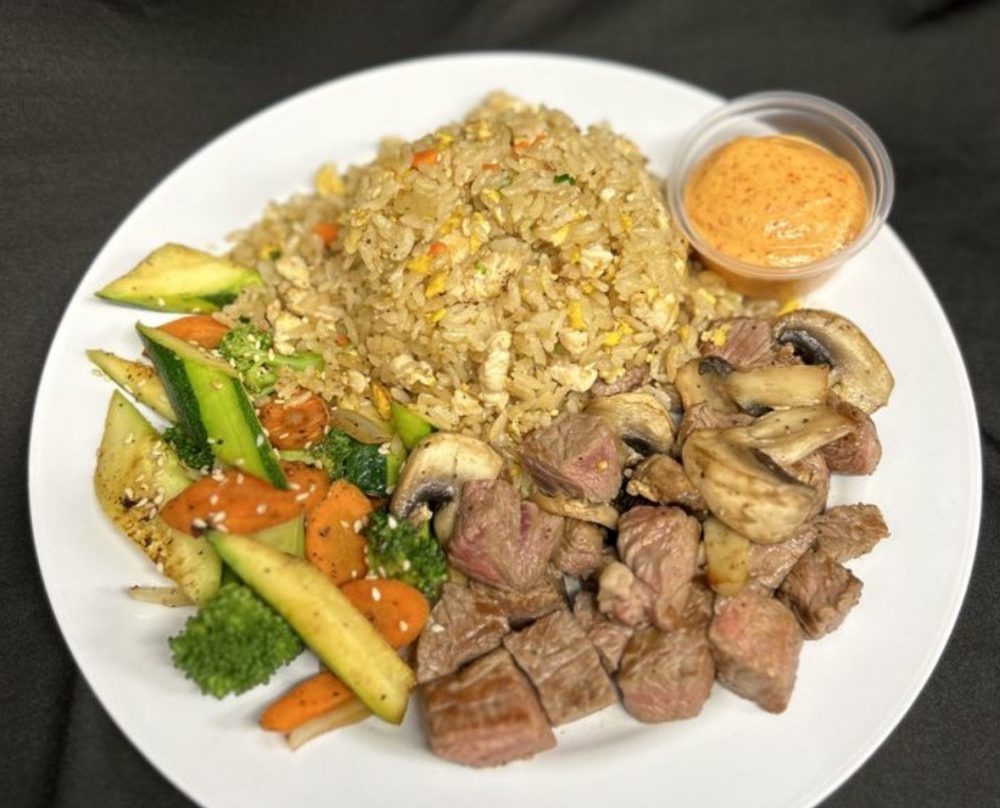 Bonsai Rib Eye with mushrooms