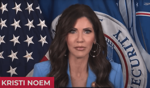 DIA Not Playing Kristi Noem's Political TSA Video 