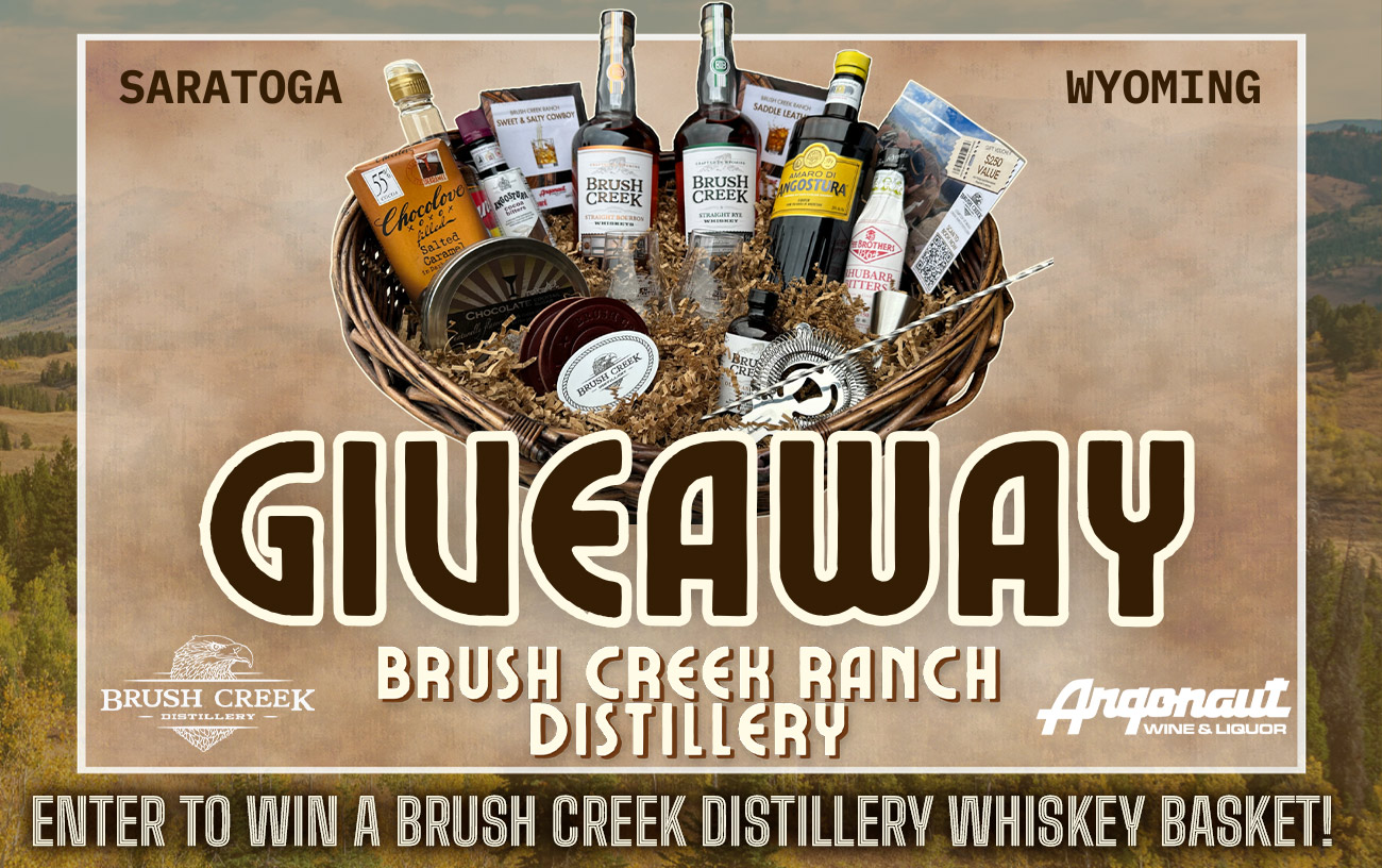 Enter to Win the Brush Creek Distillery Whiskey Basket from Argonaut Wine & Liquor!