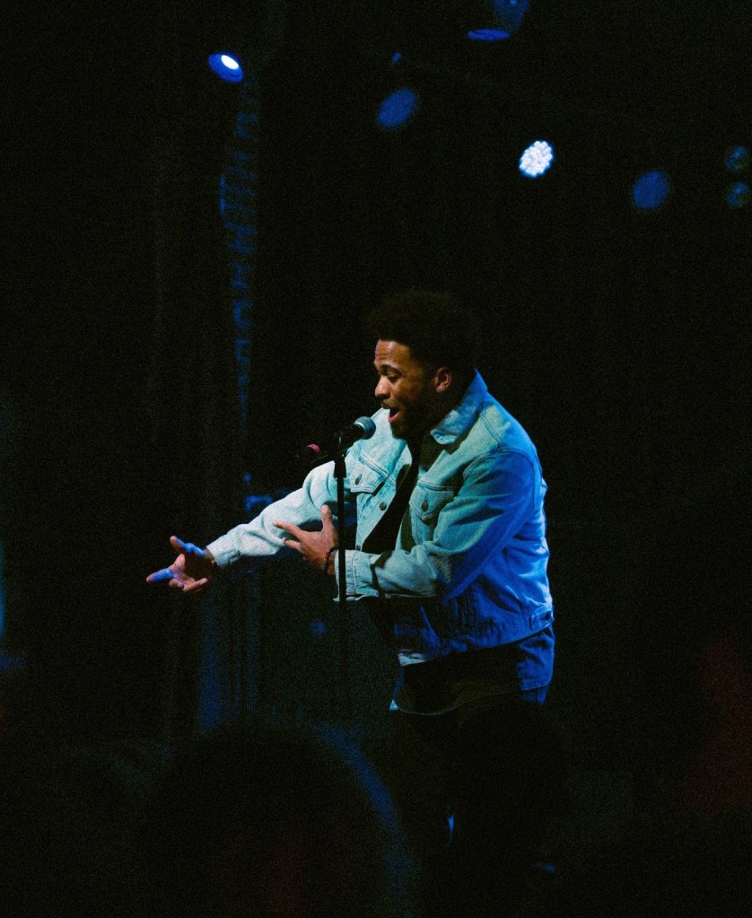 rapper on stage
