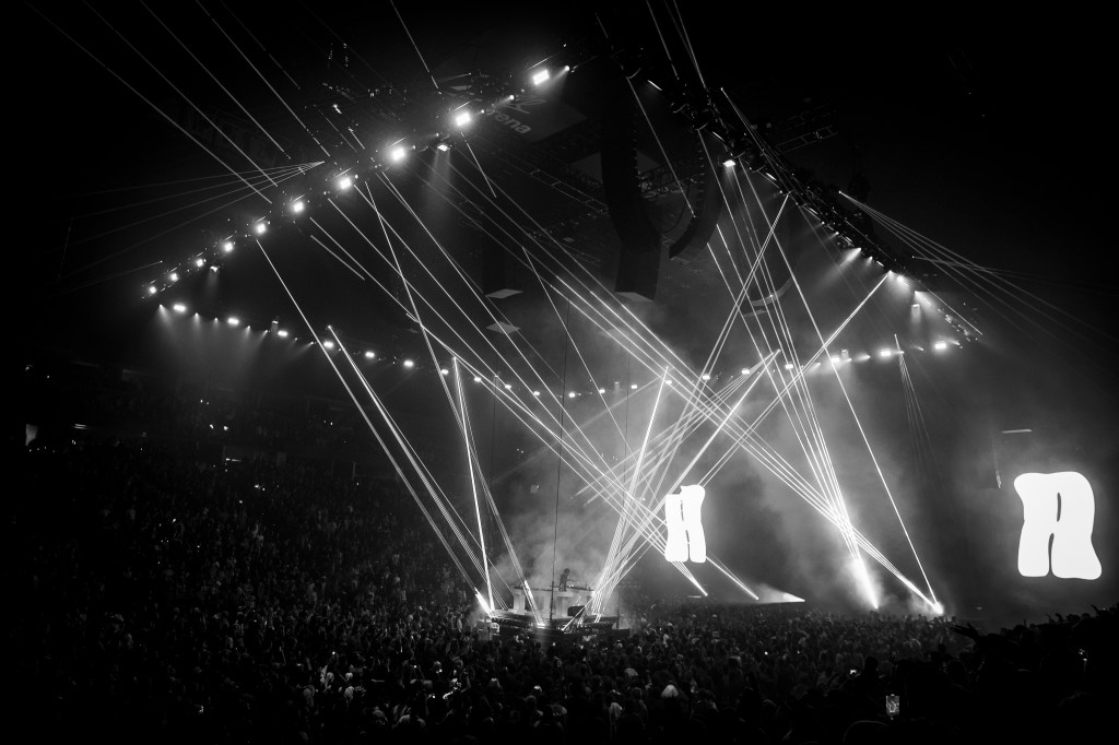 Kaytranada performing live at Ball Arena in Denver, Colorado on Saturday, November 1, 2025.