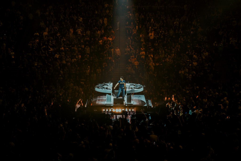 Kaytranada performing live at Ball Arena in Denver, Colorado on Saturday, November 1, 2025.