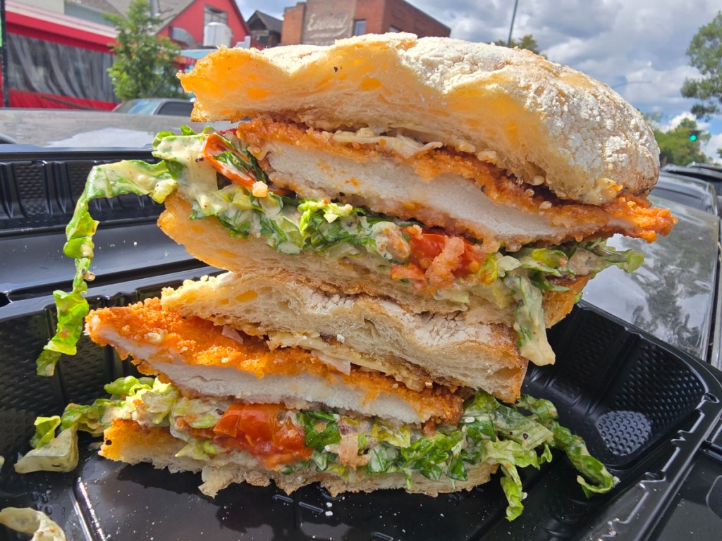 chicken caesar sandwich