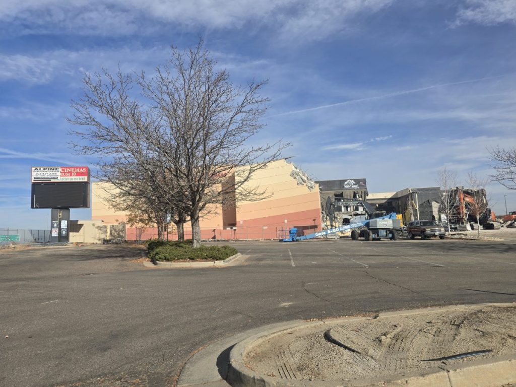 building being demolished