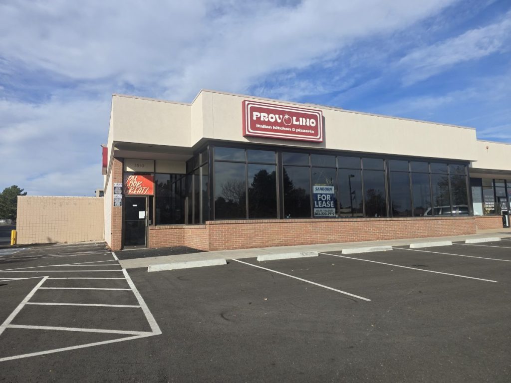 exterior of a vacant restaurant