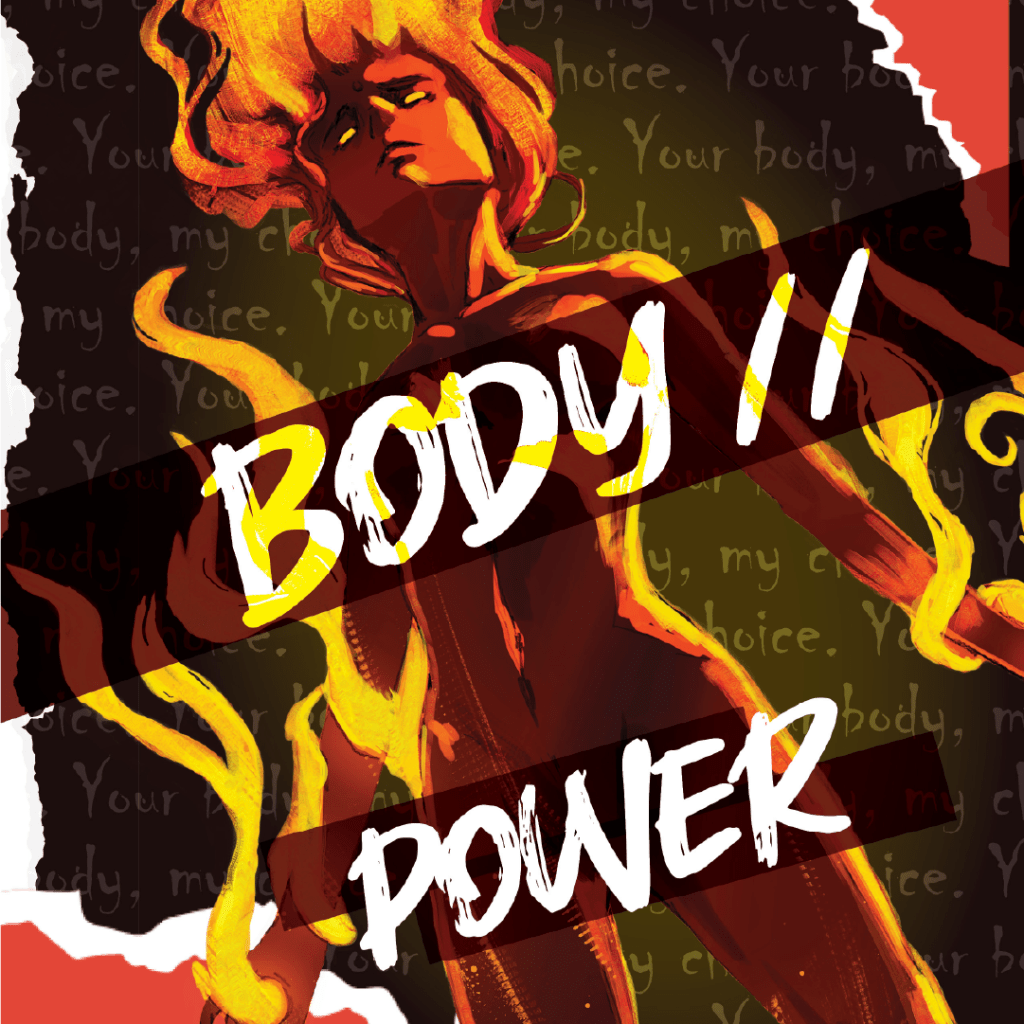 artwork that says "body // power"