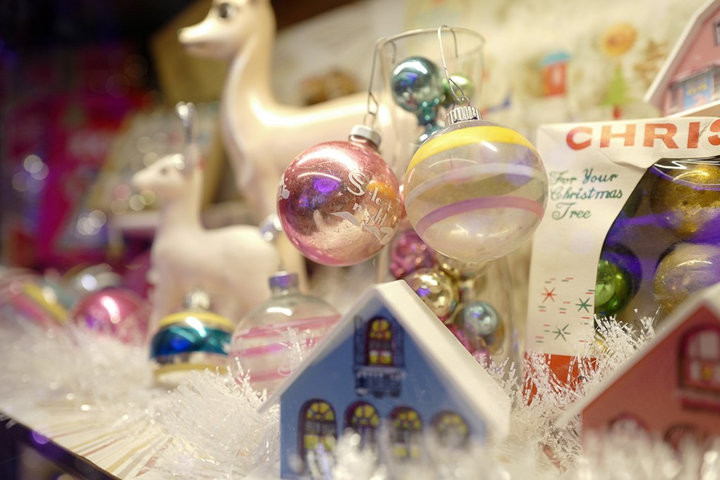 A Camp Christmas display.