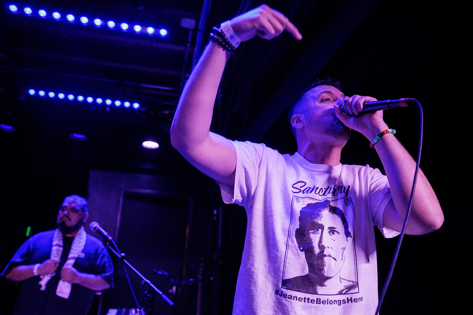 hip-hop duo on stage