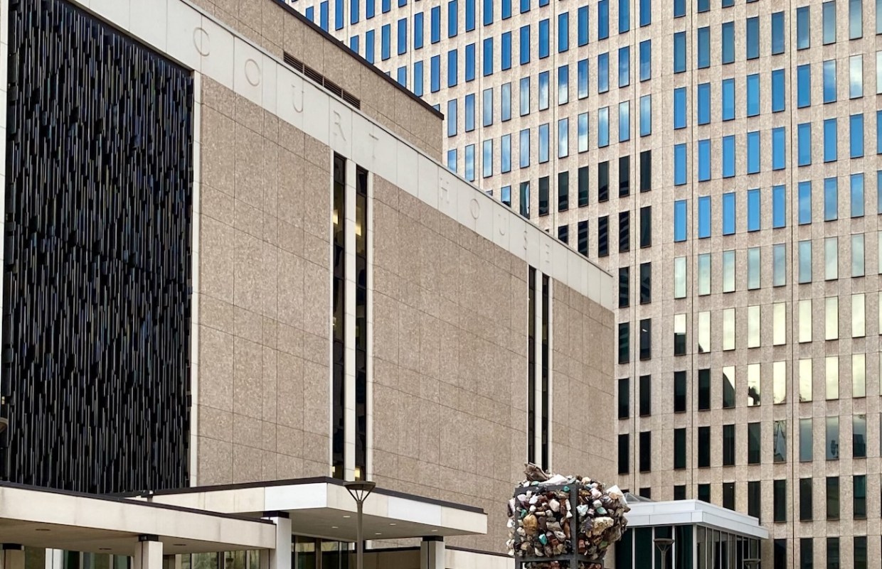 Byron G. Rogers U.S. Courthouse in downtown Denver.