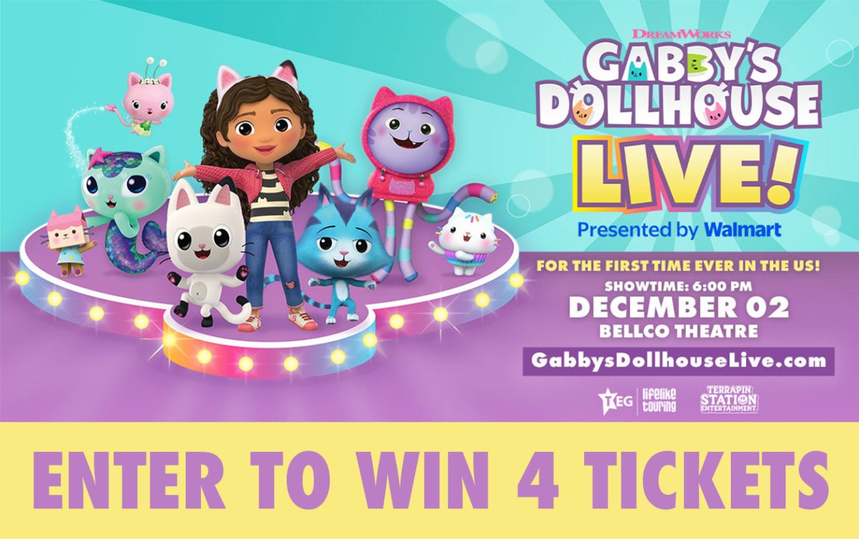 Enter to Win 4 Tickets to Gabby’s Dollhouse Live! At Bellco Theatre on December 2!
