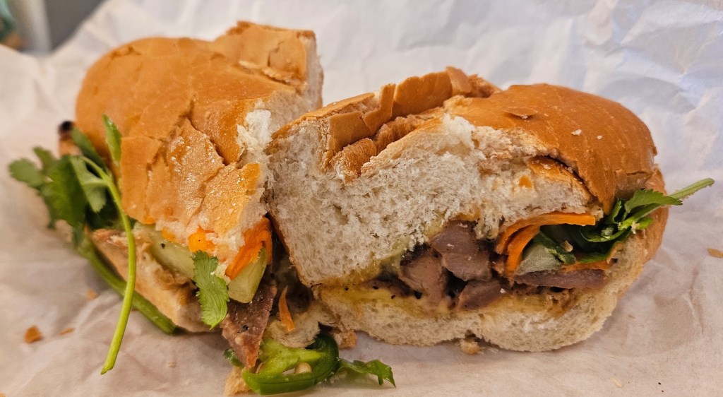 a banh mi sandwich
