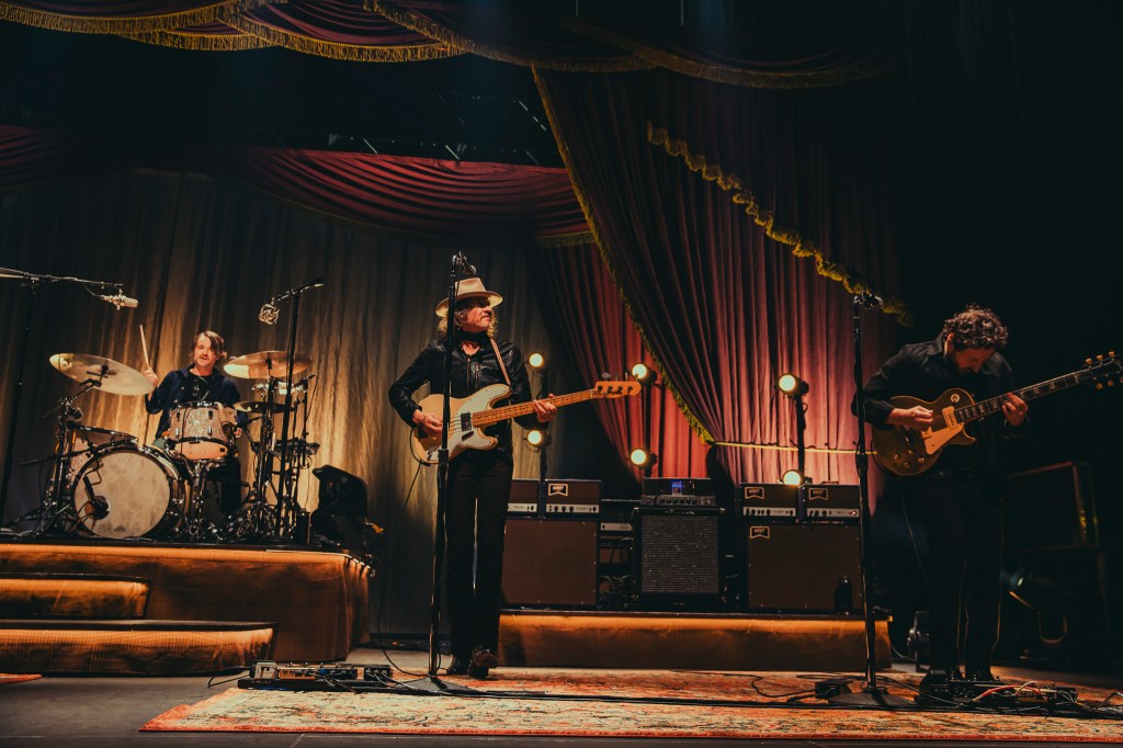Nathaniel Rateliff & The Night Sweats on stage at the Mission Ballroom in Denver, Colorado.