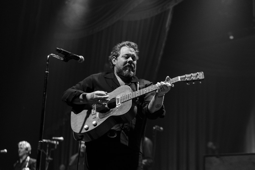 Nathaniel Rateliff & The Night Sweats on stage at the Mission Ballroom in Denver, Colorado.