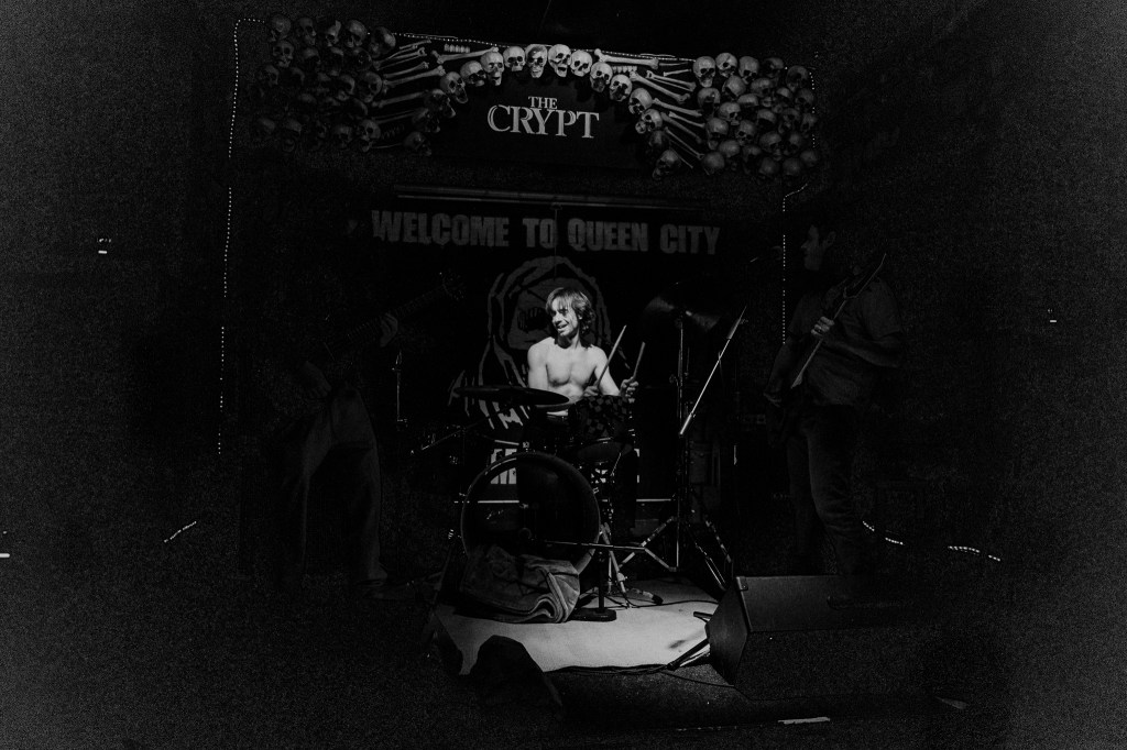 Insipidus performing live for Westword Membership Concert at The Crypt on December 29.