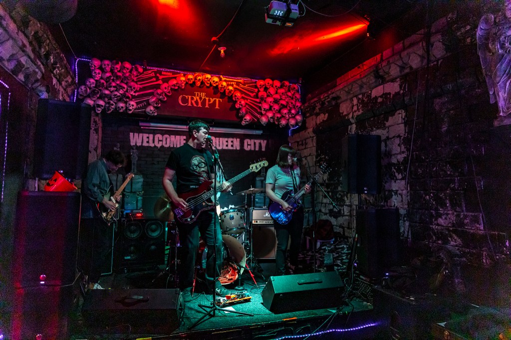 Broken Record, a local Denver band, performs live at The Crypt on December 29.