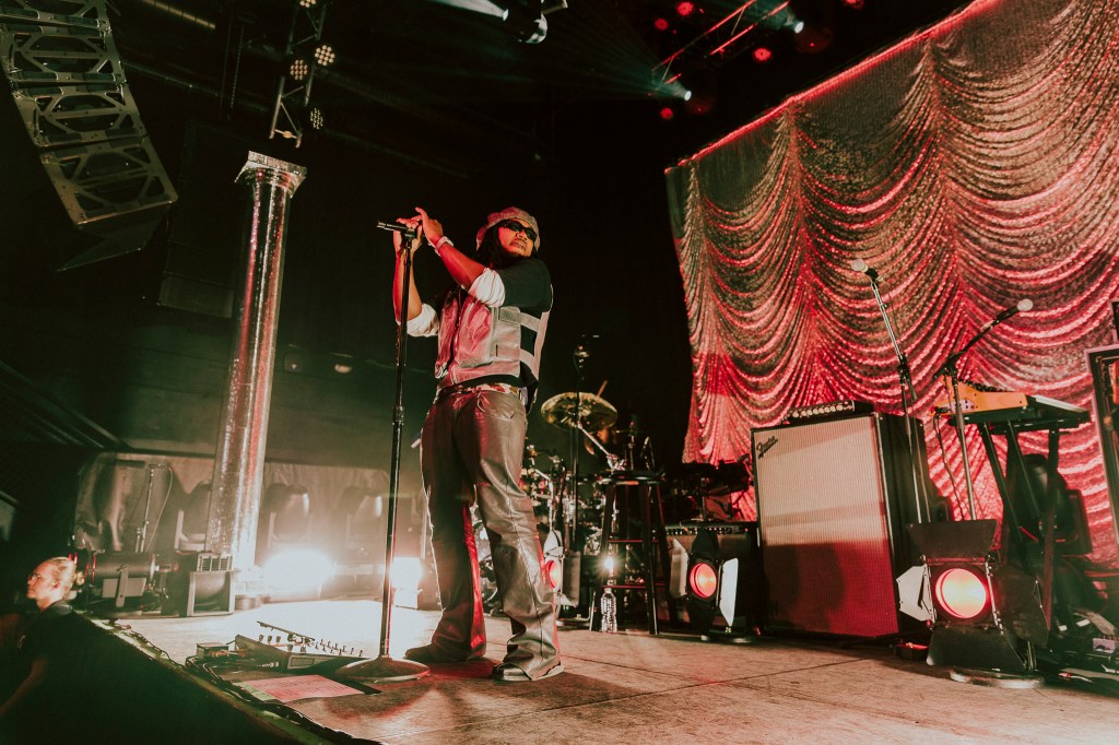 Leon Thomas on stage at the Summit Music Hall in Denver, Colorado.
