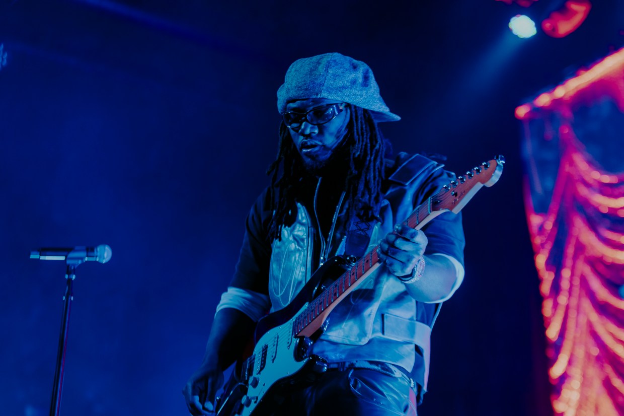 Leon Thomas on stage at the Summit Music Hall in Denver, Colorado.