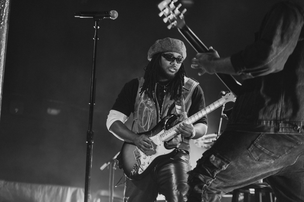 Leon Thomas on stage at the Summit Music Hall in Denver, Colorado.