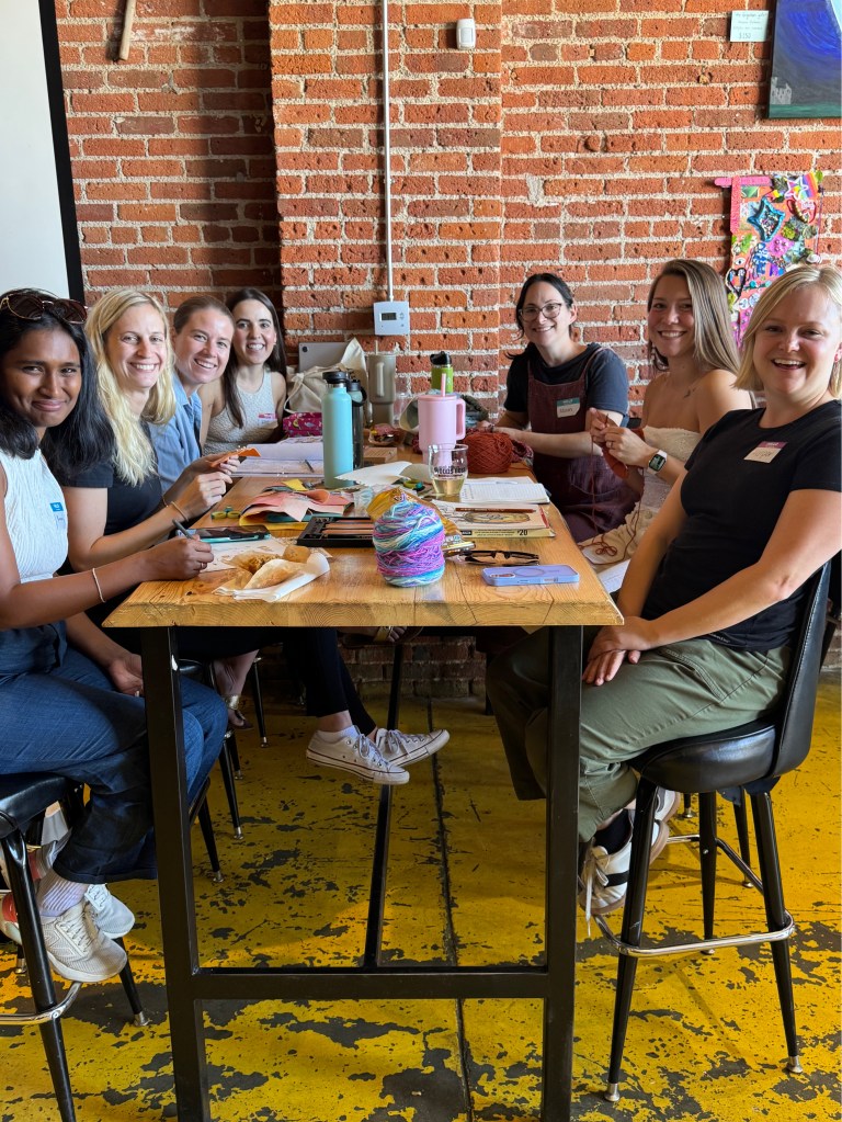 people sit at a table
