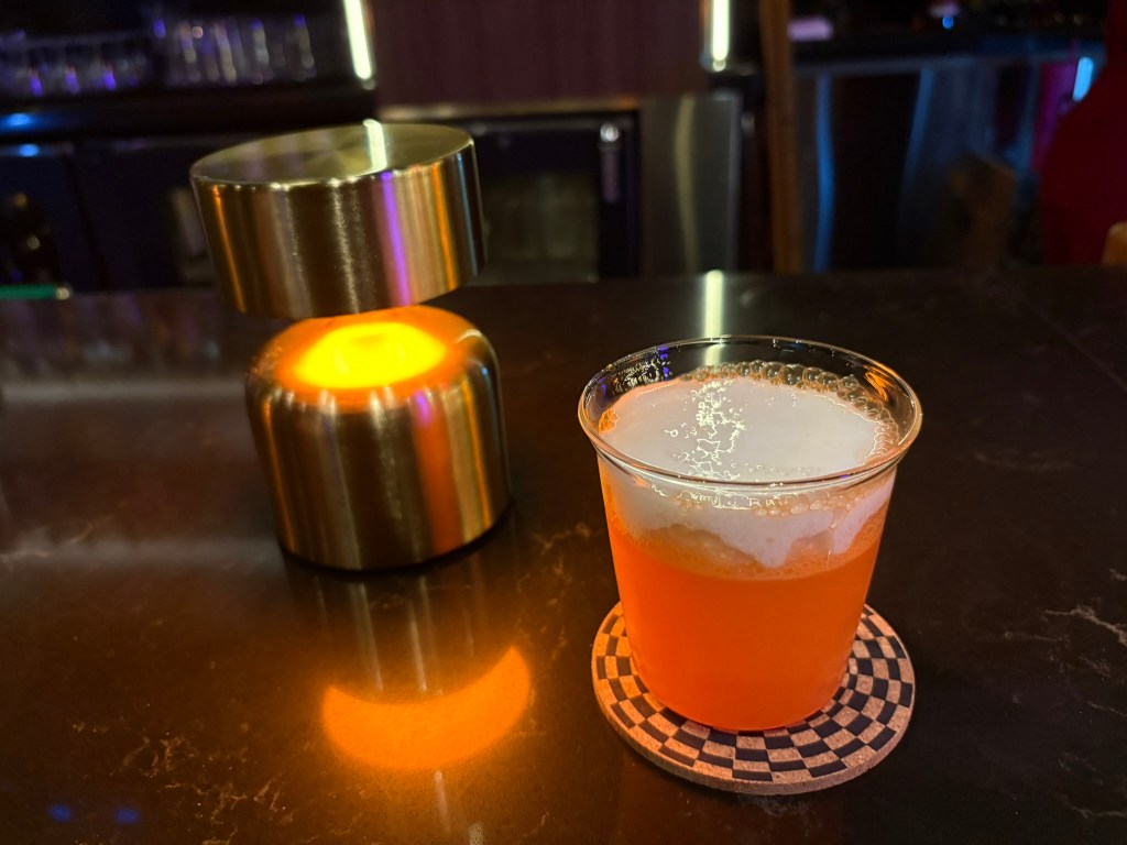 Carrot Cake Cocktail at Peach Crease Club