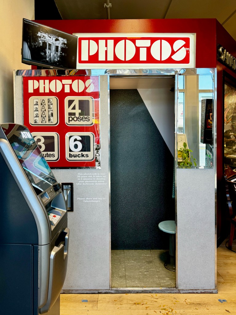 An analog photo booth
