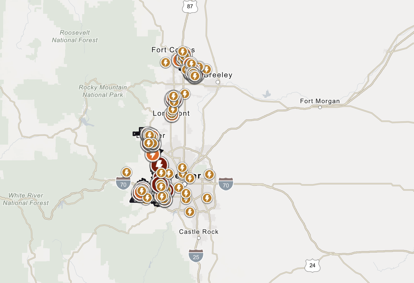 xcel colorado outage map