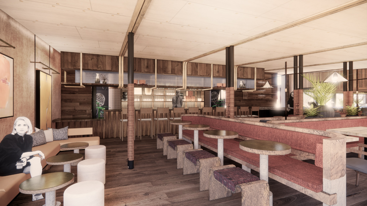 rendering of a restaurant