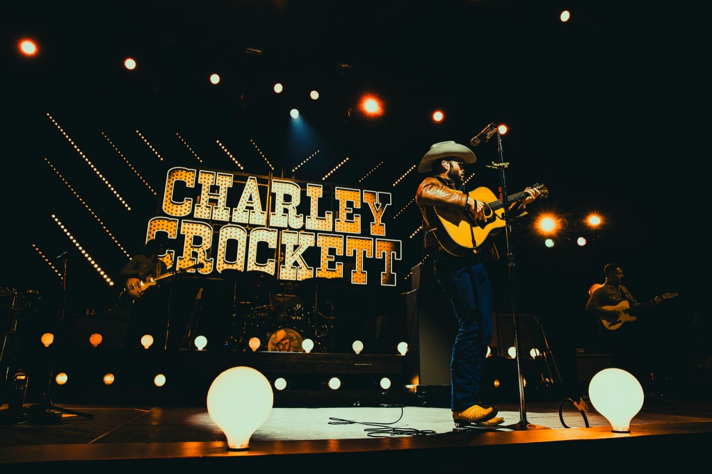 Charley Crockett performing live at the Mission Ballroom on January 9.