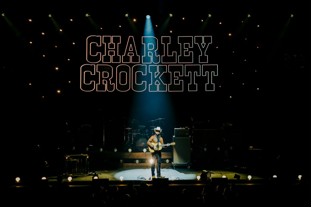 Charley Crockett performing live at the Mission Ballroom on January 9.