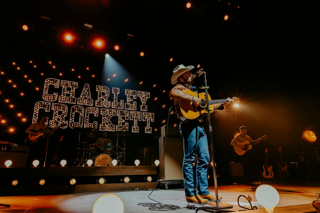 Charley Crockett performing live at the Mission Ballroom on January 9.