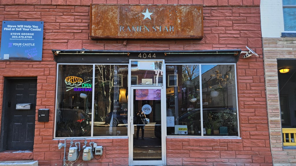front door of a ramen restaurant
