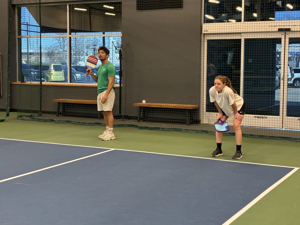 Comedians play pickleball