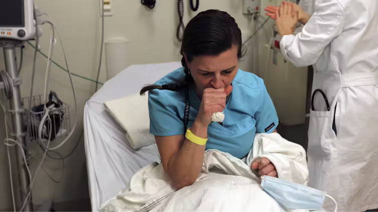 An emergency room doctor describes how Colorado is experiencing a record-breaking flu season, with hospital visits reaching new heights.