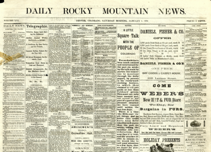 How Colorado Rang in 1876