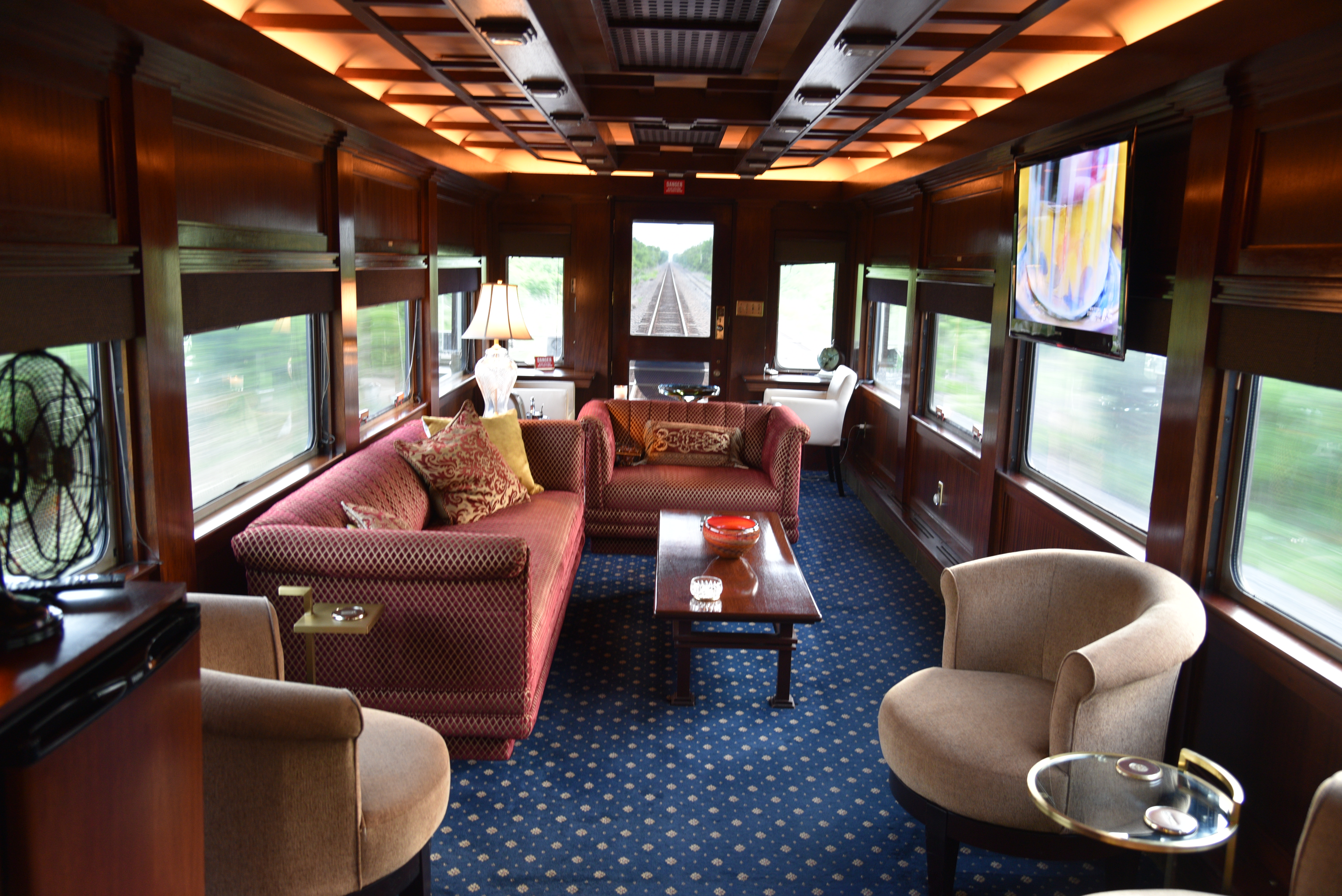 private train car lounge