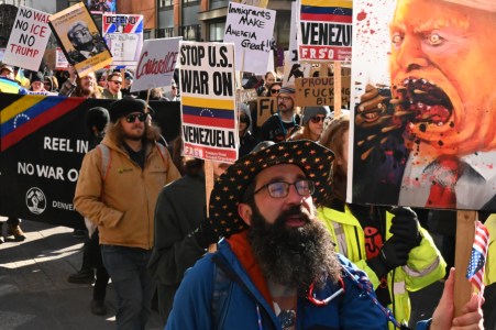 Denver Protest Says "One Year Is Enough"