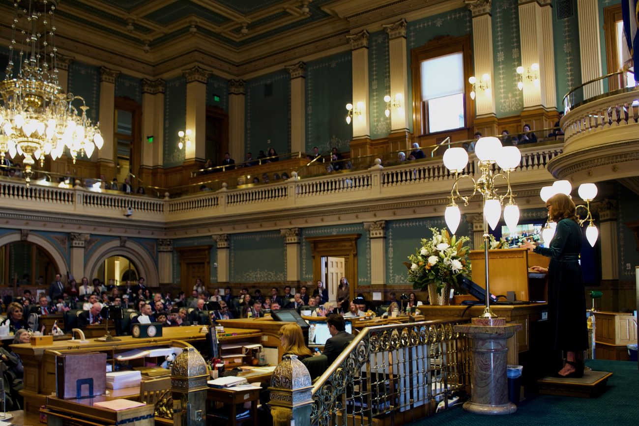 colorado lawmaker speaks to chamber