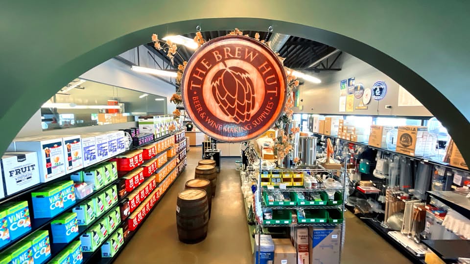 interior of a home brewing store
