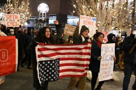 Jeanette Vizguerra Joins Denver Protest Against ICE