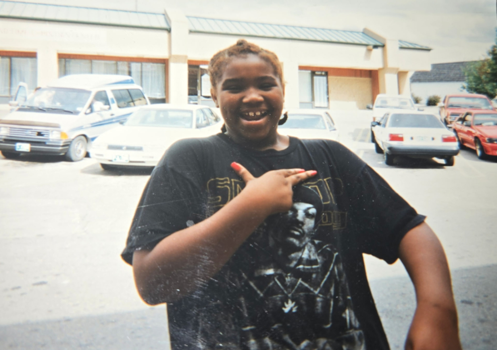 A childhood photo of Aurora state House candidate Sarah Woodson