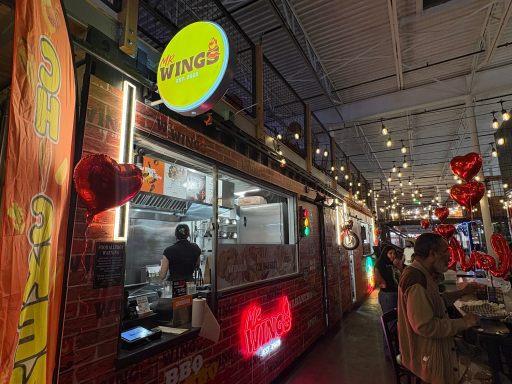 The food hall at La Plaza