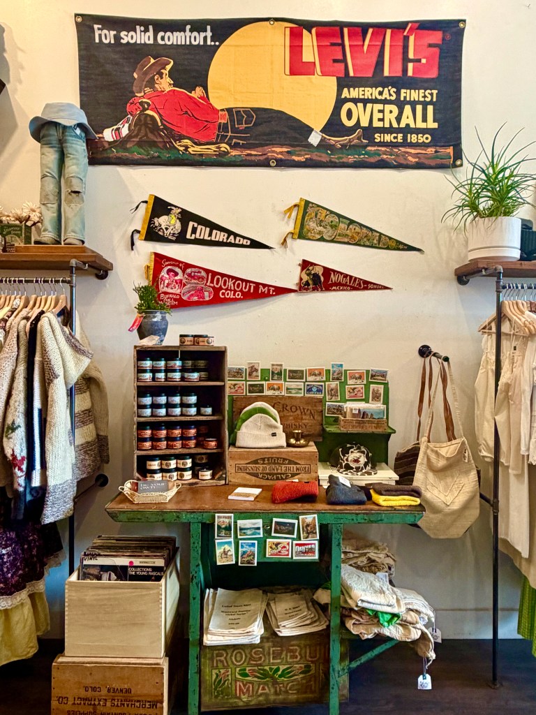 Western-inspired art and trinkets for sale at La Lovely Vintage on South Broadway.