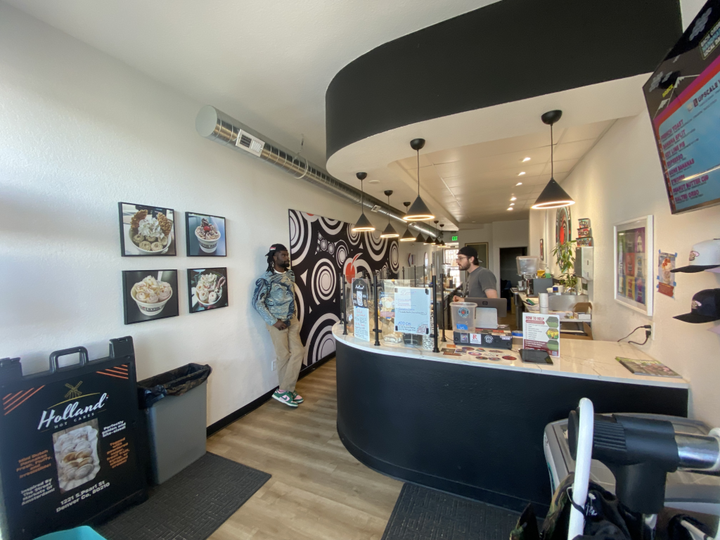 interior of an ice cream shop