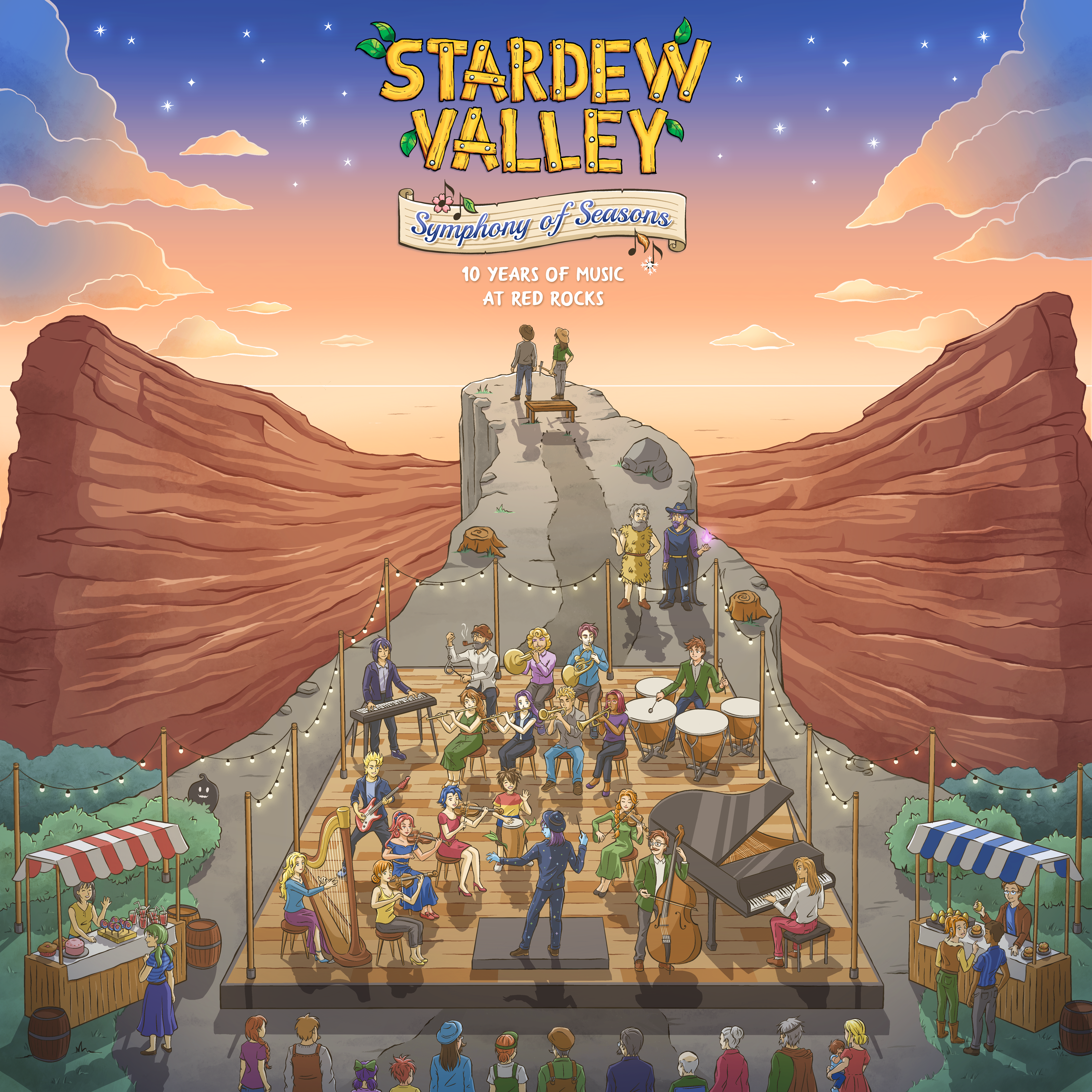 Artwork of Stardew Valley at Red Rocks